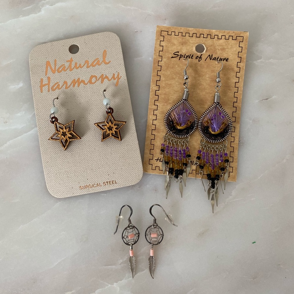 3/$15 Tribal Earring Bundle